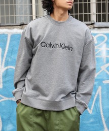 セール】【Calvin Klein】cKロゴプリントスウェットフーディパーカー