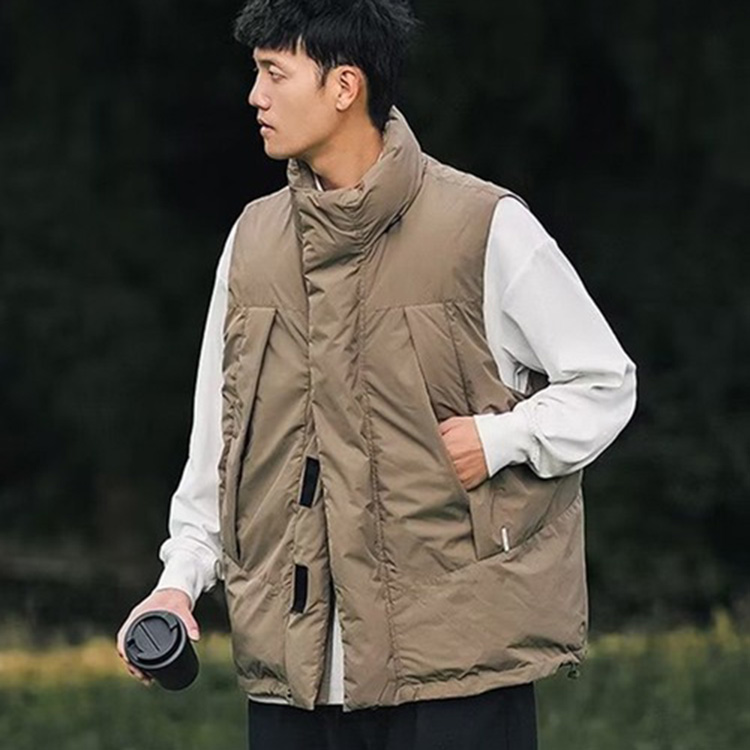 【新品】ダウン(中綿)／スターストレッ／ 上下セット／Ｍサイズ セール】【SETUP7】オーバーサイズ中綿ベストSCCH266（ダウン