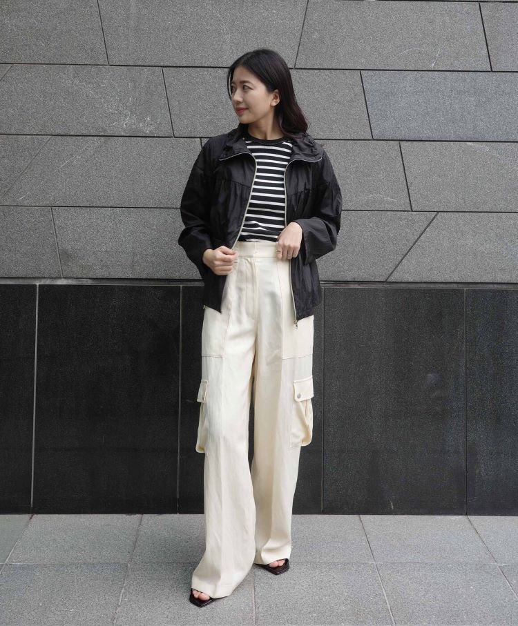 ESTNATION�i�G�X�g�l�[�V�����j�̃V���b�v�j���[�X�u�yESTNATION WOMEN'S�z�J�W���A���ȃ{�[�_�[�Ɍy�₩�ȃu���]�����d�ˁA�������̂���o�����X�ɁB�v