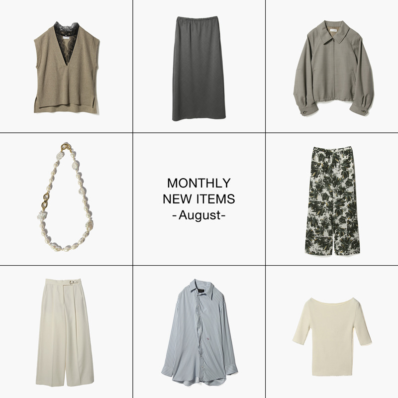 ESTNATION�i�G�X�g�l�[�V�����j�̃V���b�v�j���[�X�u�yESTNATION WOMEN'S�zMONTHLY NEW ITEMS - August -�v