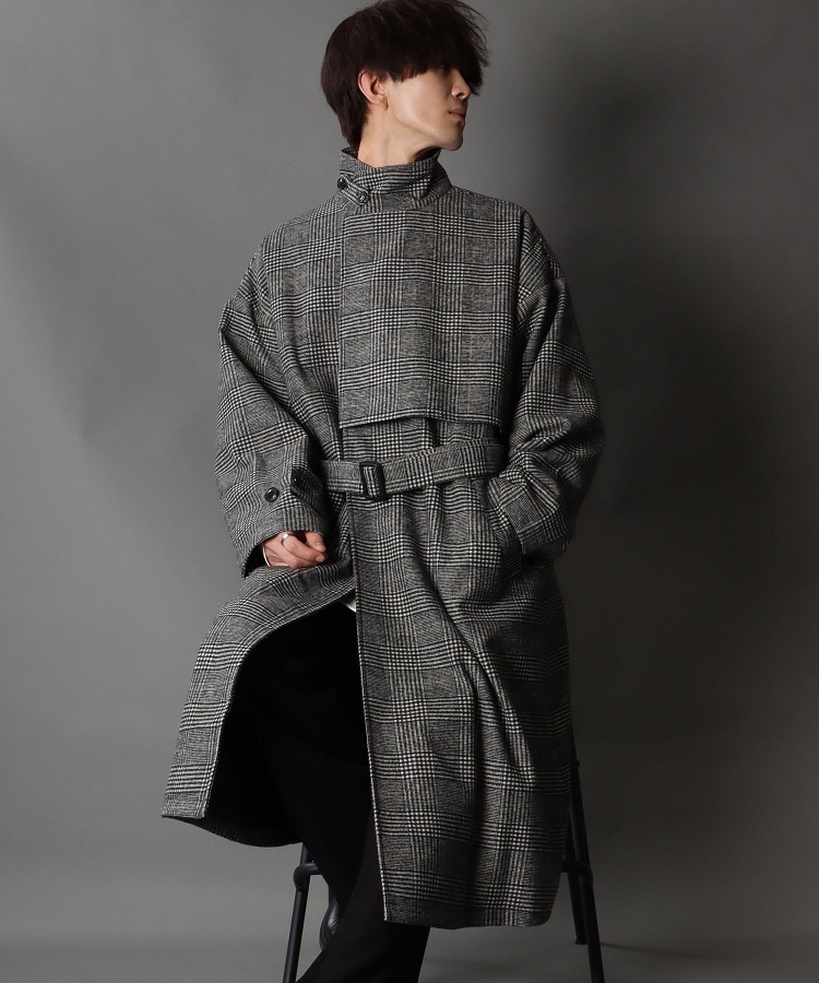 セール】over size wool bal collar coat/オーバーサイズ ウール バルカラー ロングコート/ステンカラーコート（ ステンカラーコート）｜SITRY（シトリー）のファッション通販 - ZOZOTOWN