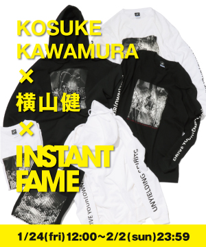 Gifted Society(ギフテッド ソサエティ)のショップニュース「【INSTANT FAME×横山健×KOSUKE KAWAMURA】 限定コラボ商品発表 !」