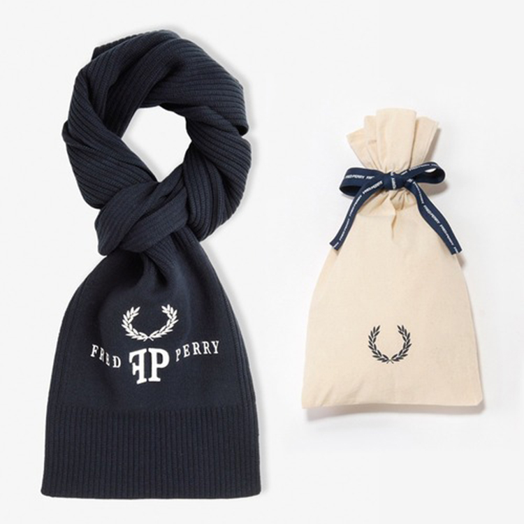【タグ付き新品・未使用】FRED PERRYマフラーと靴下セット FRED PERRY｜フレッドペリーのトピックス「【ZOZO限定】先行予約受付中