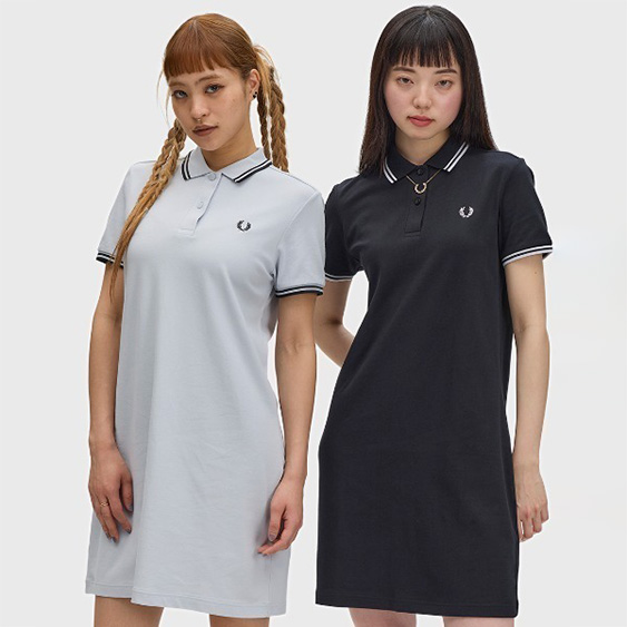FRED PERRY フレッドペリー　ポロシャツワンピース セール】Twin Tipped Pique Dress／フレッドペリーポロシャツ