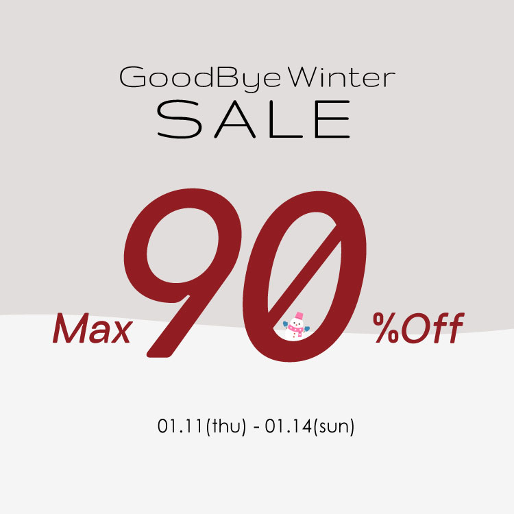 by muni:r｜バイ ムニールのトピックス「【MAX90％OFF】GOOD BYE