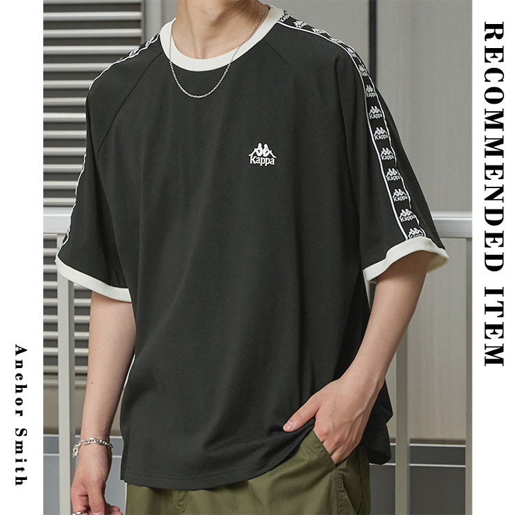 kappakappa クリアランス カッパ 別注袖テープtシャツ