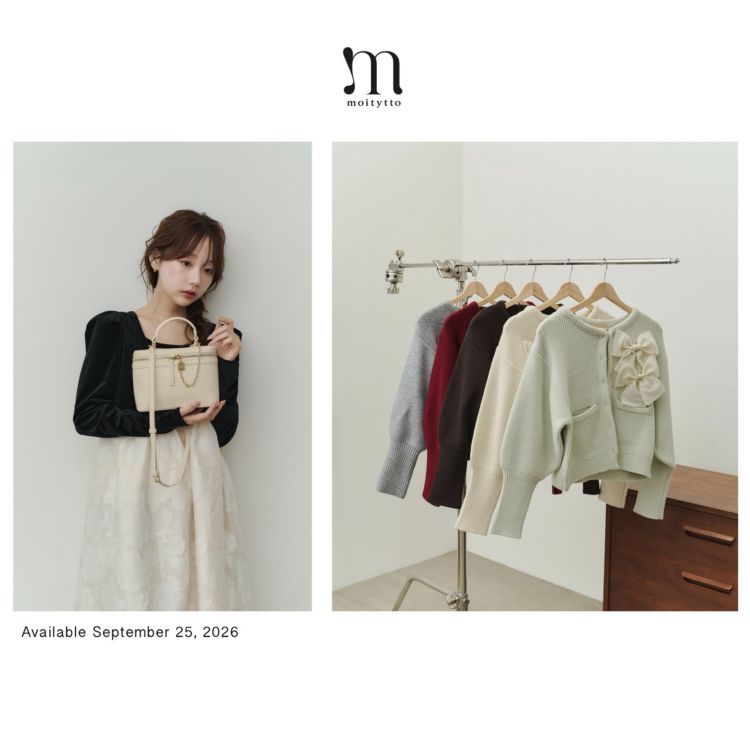 moi tytto�i���C�@�e���b�g�j�̃V���b�v�j���[�X�umoi tytto/nunela 26AW new collection�v