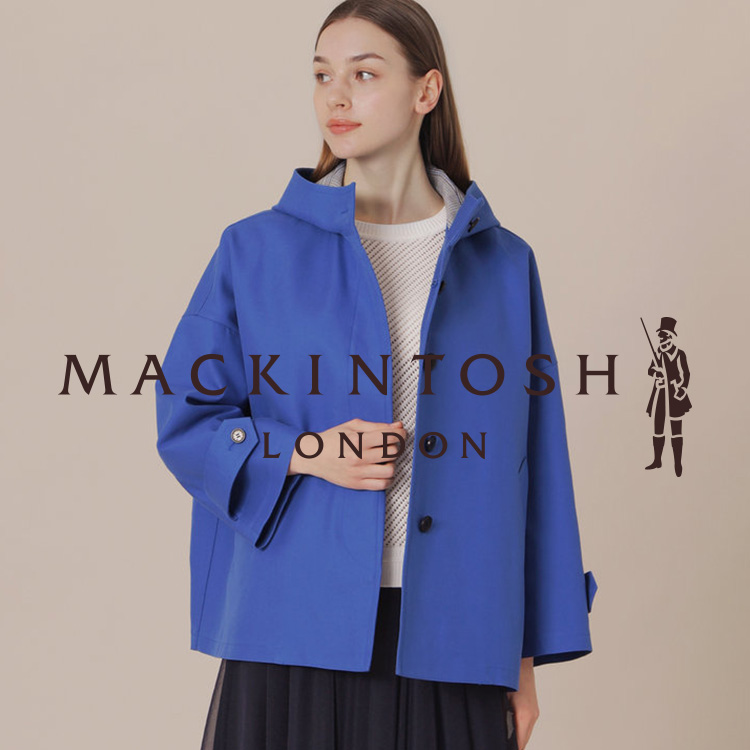 限定セール！　新品タグ付きマッキントッシュロンドン　ダッフルコート　ブルー　３８ MACKINTOSH LONDON｜マッキントッシュ ロンドンのトピックス