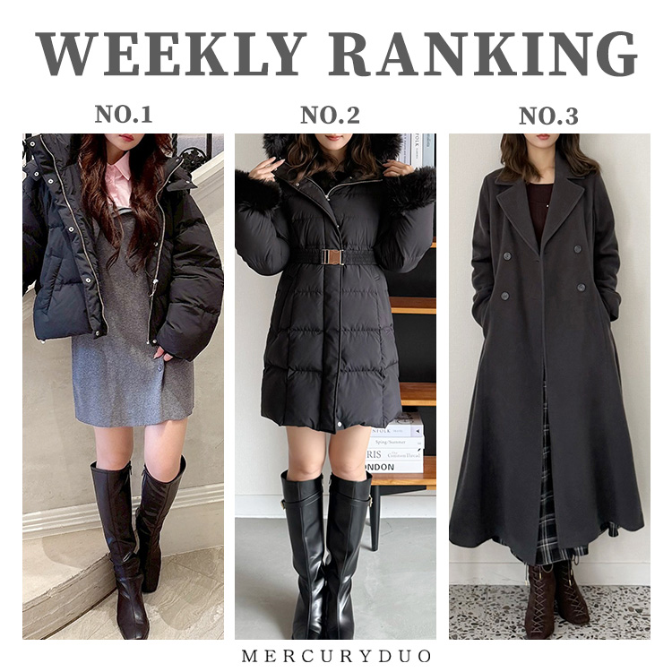 MERCURYDUO コート S ブラック ウォッシャブル 美品 冬通勤 デート MERCURYDUO ウールチェスターコート（ブラック） -靴＆ファッション