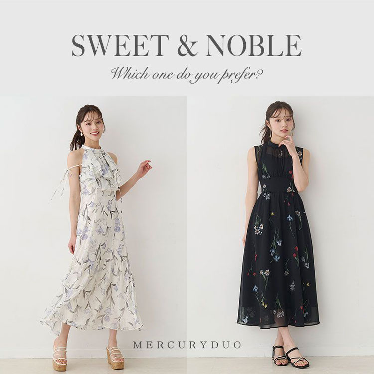 2WAYラッフルブラウスドッキングワンピース（ワンピース）｜MERCURYDUO