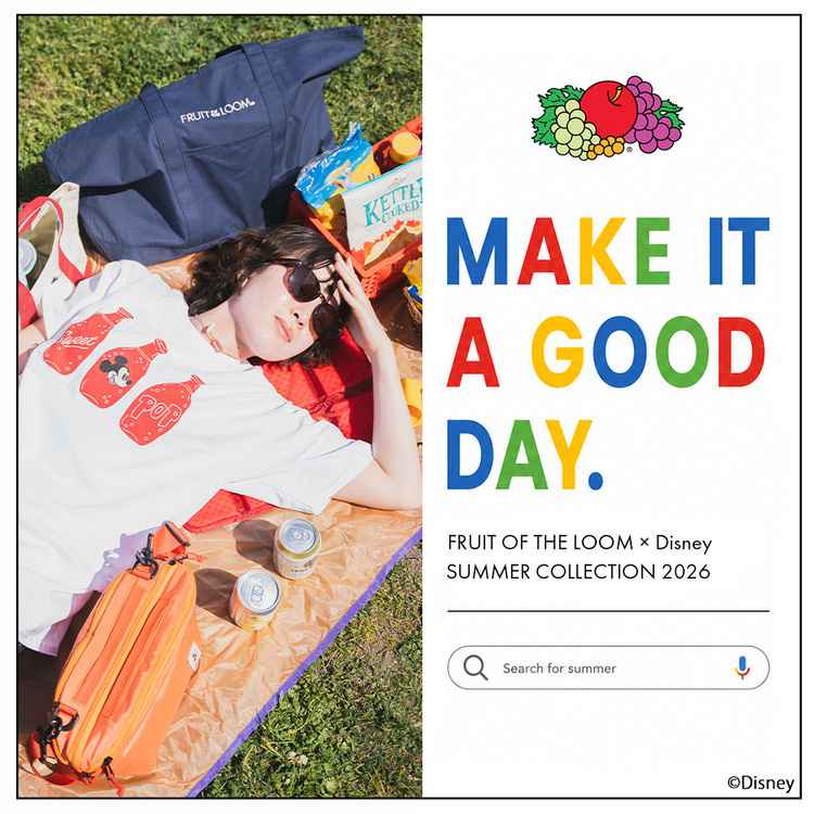 FRUIT OF THE LOOM�i�t���[�c�I�u�U���[���j�̃V���b�v�j���[�X�u�A�����J���ȋ�C���ƃn�b�s�[�Ȑ��E�ς��o��A���ʂȉ� �v