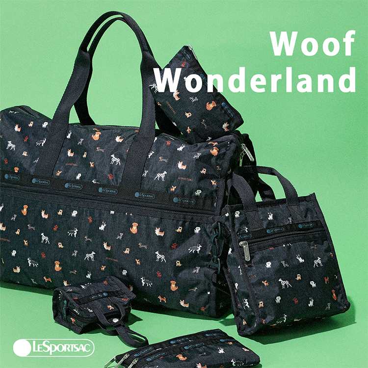 LeSportsac�i���X�|�[�g�T�b�N�j�̃V���b�v�j���[�X�u���܂��܂Ȏ�ނ̌��������s�N�Z���A�[�g�ŕ`�����f�U�C���B�v