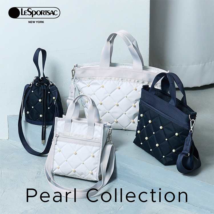 LESPORTSAC　パール　 ネイビー　ショルダーバッグ LeSportsac｜レスポートサックのトピックス「大きさの異なるパールを