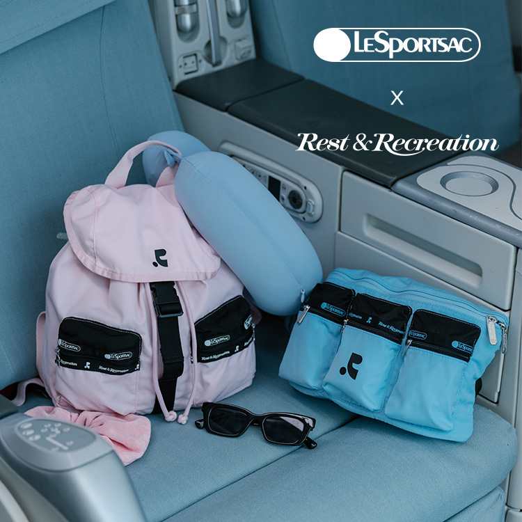 LeSportsac×Rest & Recreation】RR X LS 3 ZIP COSMETIC コスメピンク