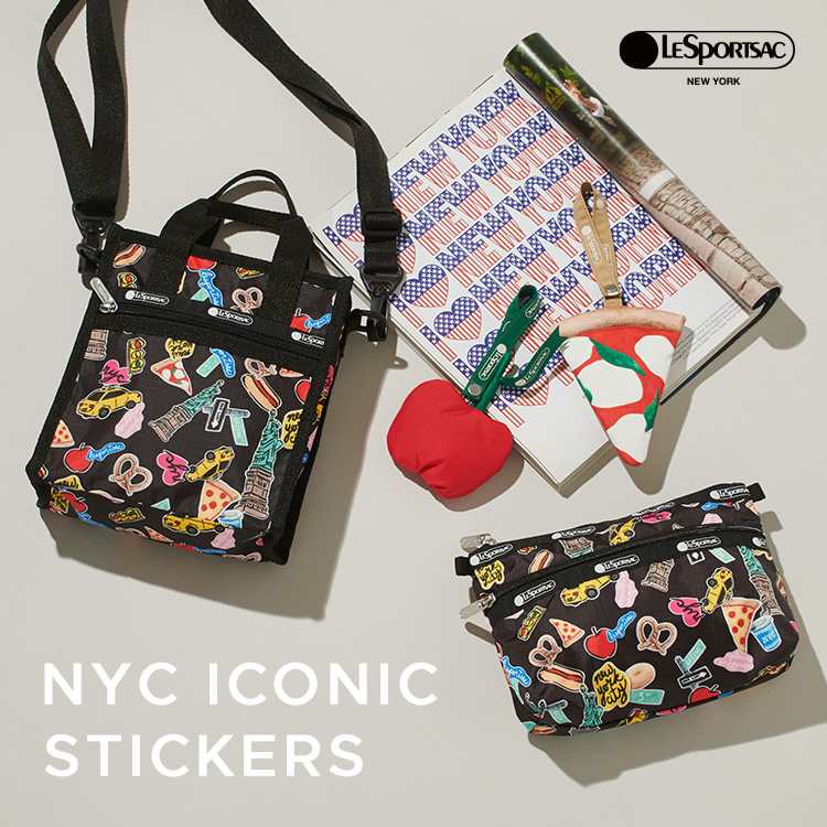 LeSportsac�i���X�|�[�g�T�b�N�j�̃V���b�v�j���[�X�u�y���X�|�[�g�T�b�N�zNYC ICONIC STICKERS�v