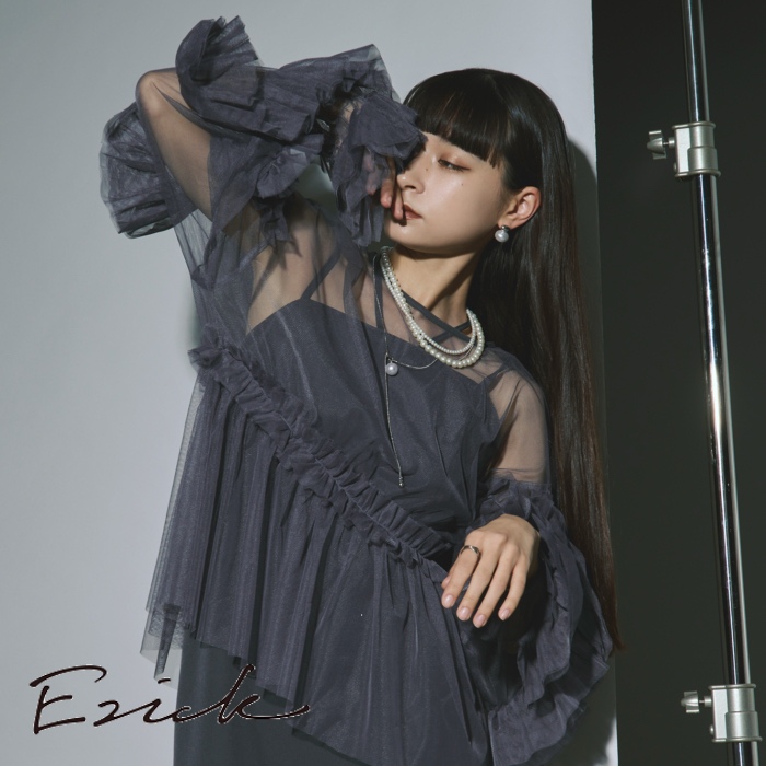 【週末限定価格】Ezick Lady set フリルチュールドレス S 結婚式 Ezick｜エジックのドレス通販 - ZOZOTOWN