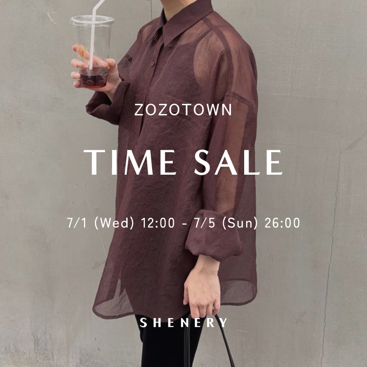 SHENERY�i�V�[�i���[�j�̃V���b�v�j���[�X�u�ySHENERY�zTIME SALE (7/1 wed 12:00�`7/5 sun 26:00)�v