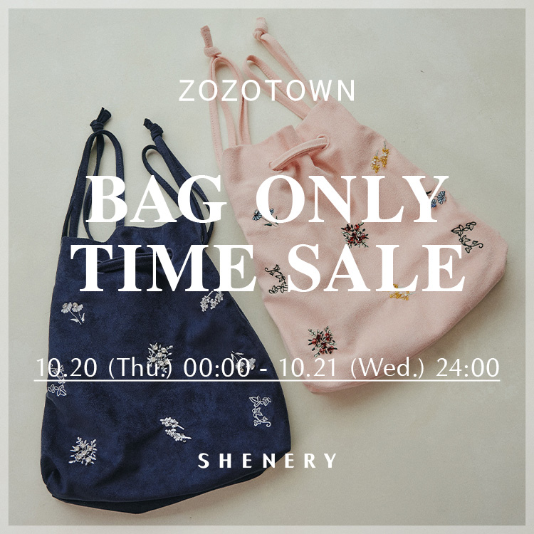 SHENERY�i�V�[�i���[�j�̃V���b�v�j���[�X�u�ySHENERY�zBAG ONLY TIME SALE (�`10/21 wed 24:00)�v