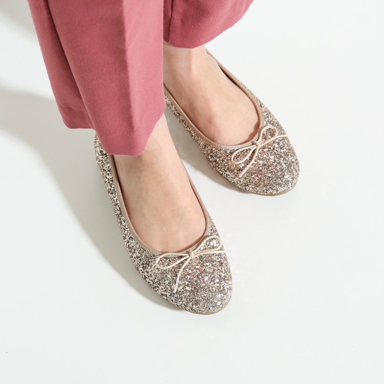 Emma Francis エマ フランシスのトピックス キラキラ可愛いグリッターバレエシューズ 当店人気アイテム Zozotown