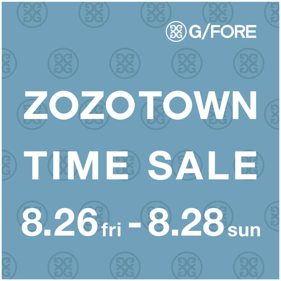 G Fore ジーフォアのトピックス Zozotown Time Sale Zozotown限定タイムセール開催中 Zozotown