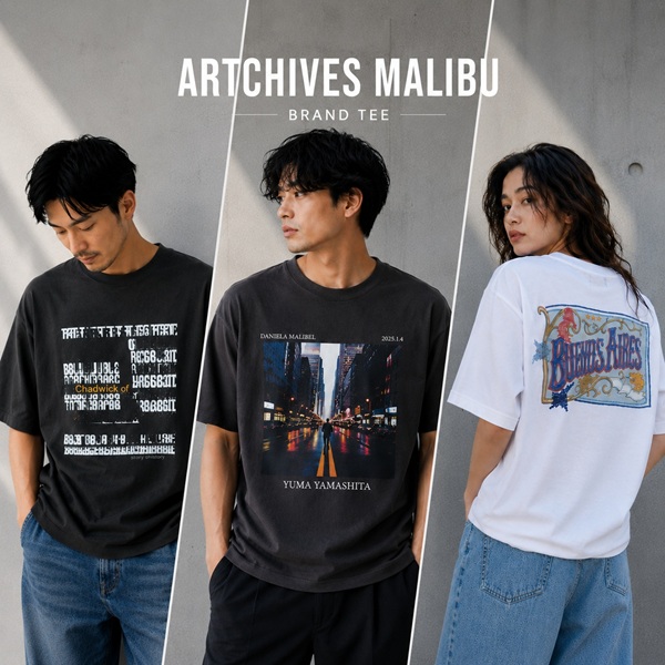 ARTCHIVES MALIBU�i�A�[�g�J�C�u�X �}���u�j�̃V���b�v�j���[�X�u�ӉĂ���H�܂Ŏg�����l�̃v�����gTEE���W�v