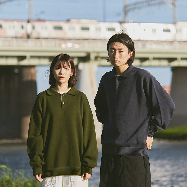 Loose knit polo/ルーズニットポロ（ポロシャツ）｜flaner（フラネ）のファッション通販 - ZOZOTOWN