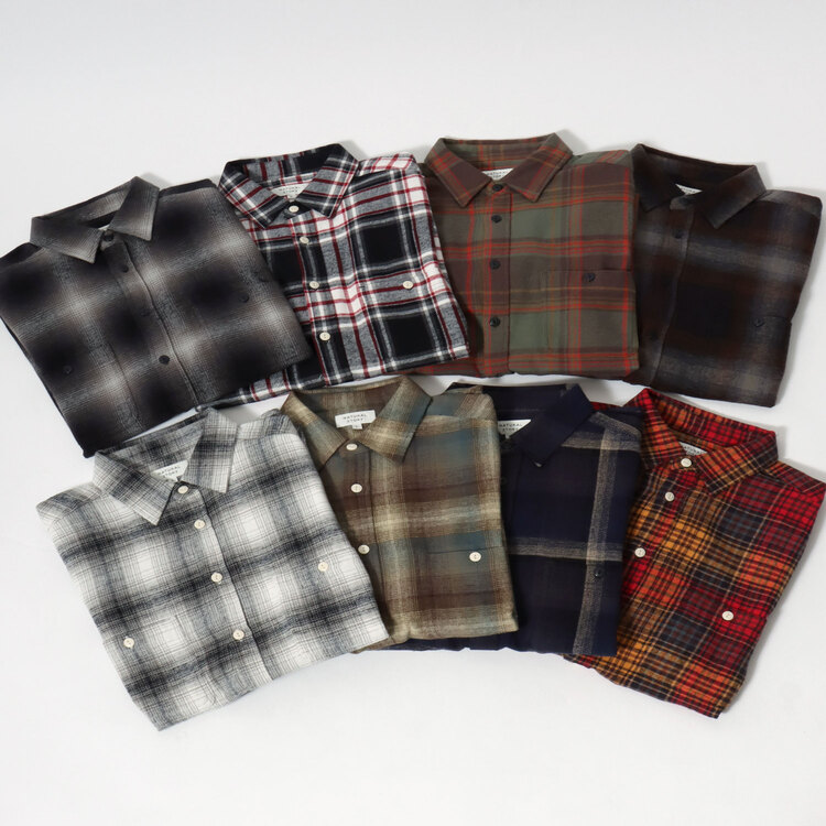 MARUKAWA�i�}���J���j�̃V���b�v�j���[�X�u2026AW HEAVY FLANNEL USA�R�b�g�� �w�r�[�E�F�C�g �I���u���l���`�F�b�N ���[�N�V���c�v