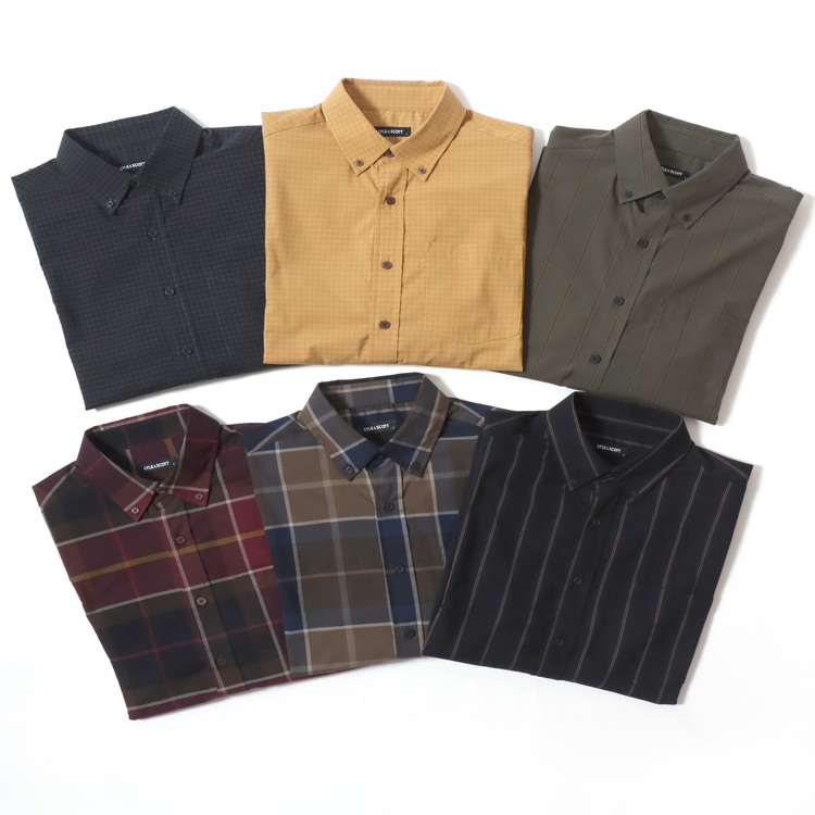 MARUKAWA�i�}���J���j�̃V���b�v�j���[�X�u2026AW Lyle&Scott/�X�g���C�v/�`�F�b�N/���n �{�^���_�E�������V���c�v