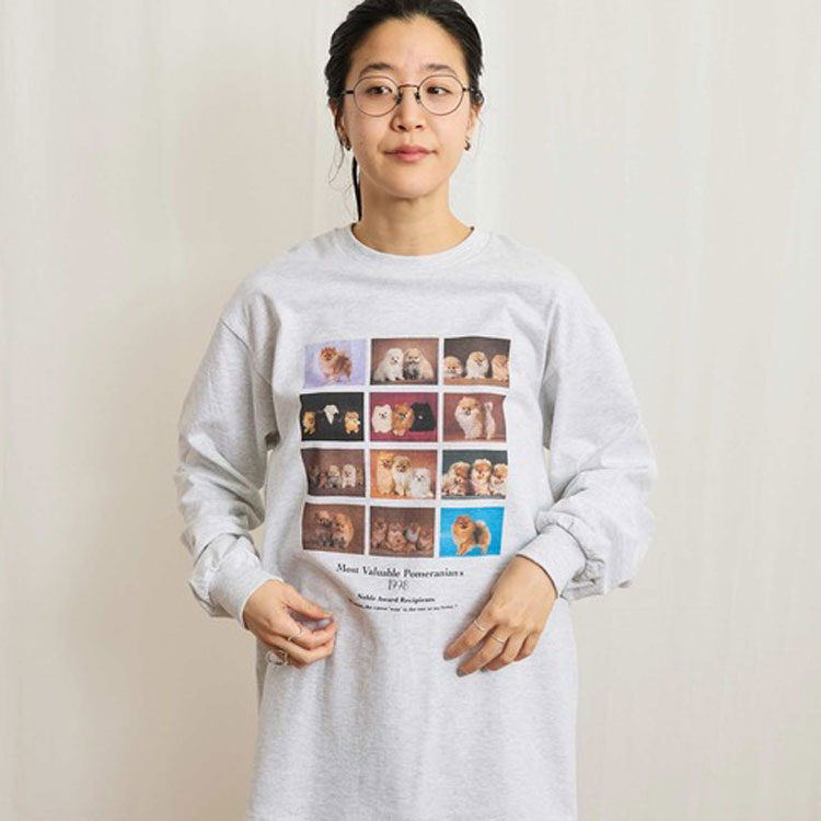 カラフルネップ天竺 くしゅ袖Tシャツ（Tシャツ/カットソー）｜l