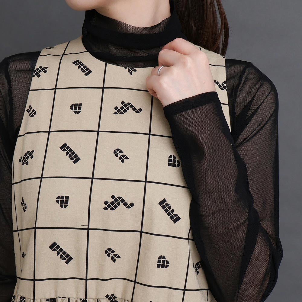l'atelier du savon カラフルネップ天竺　くしゅ袖Tシャツ l'atelier du savon tシャツ カラフルネップ天竺 くしゅ袖T