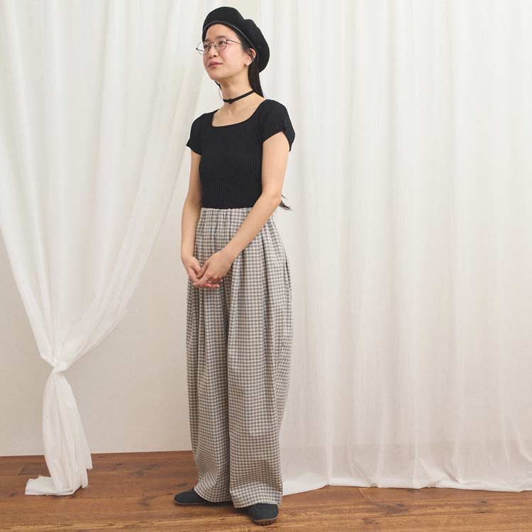 _DECO gingham pants（その他パンツ）｜fig London（フィグロンドン
