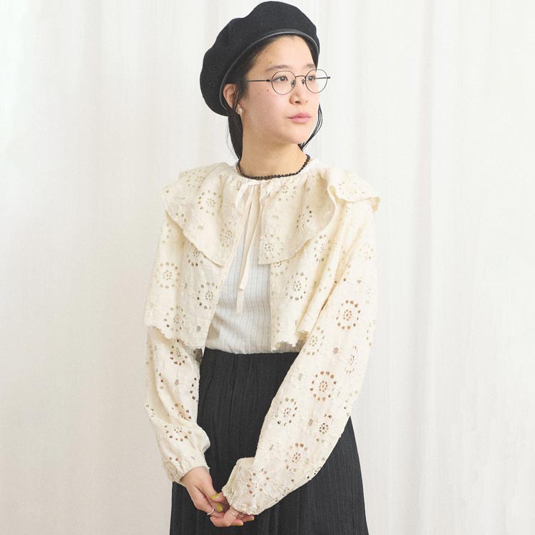 新品　l'atelier de savon アトリエドゥサボン　レースブラウス l'atelier du savon｜アトリエ ドゥ サボンのトピックス「in store now