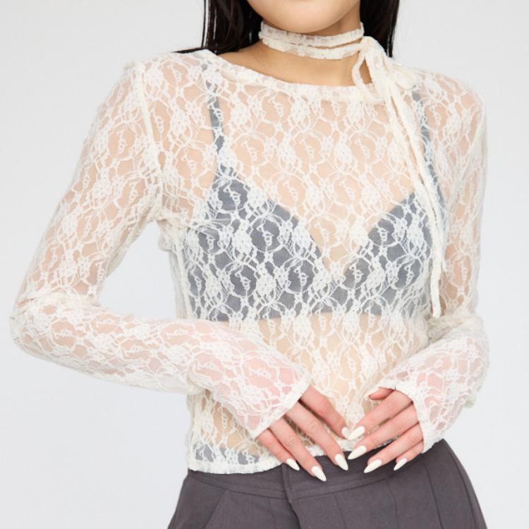 ZOZO限定受注生産】FLOR LACE トップス（Tシャツ/カットソー）｜LAGUA