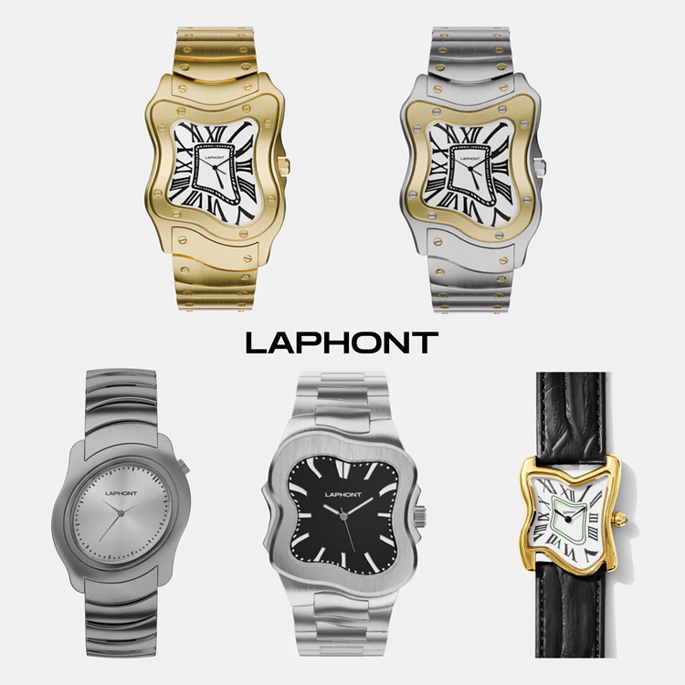 SQUARE MELTING WATCH SMALL（アナログ腕時計）｜Laphont（ラフォン