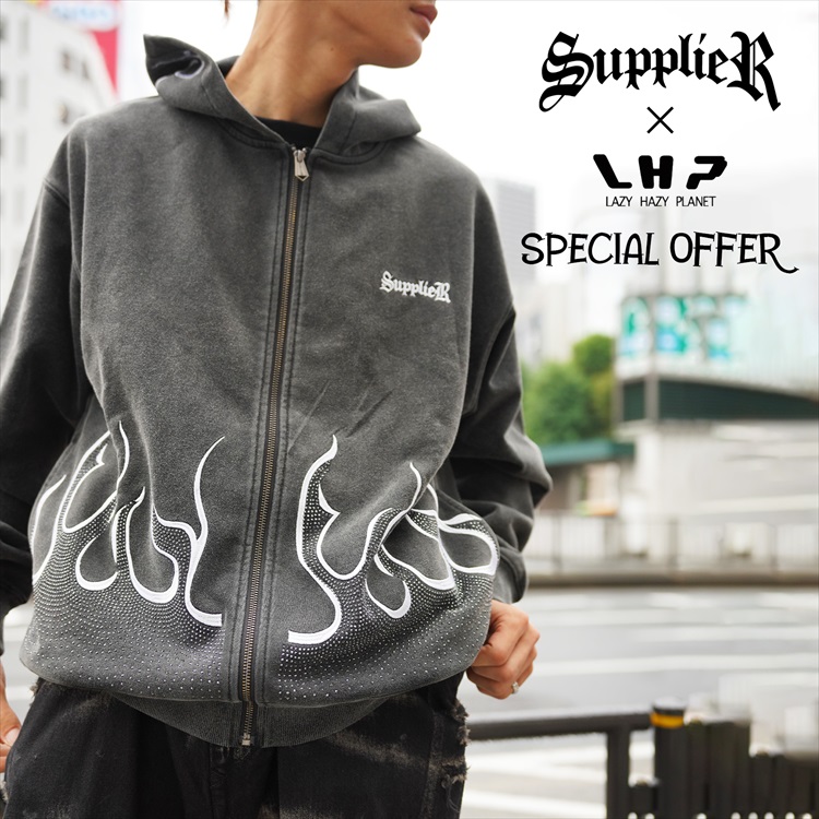 SUPPLIER/サプライヤー/【LHP WEB限定】FIRE PATTERN RHINESTONE ZIP HOODIE（パーカー）｜SUPPLIER （サプライヤー）のファッション通販 - ZOZOTOWN