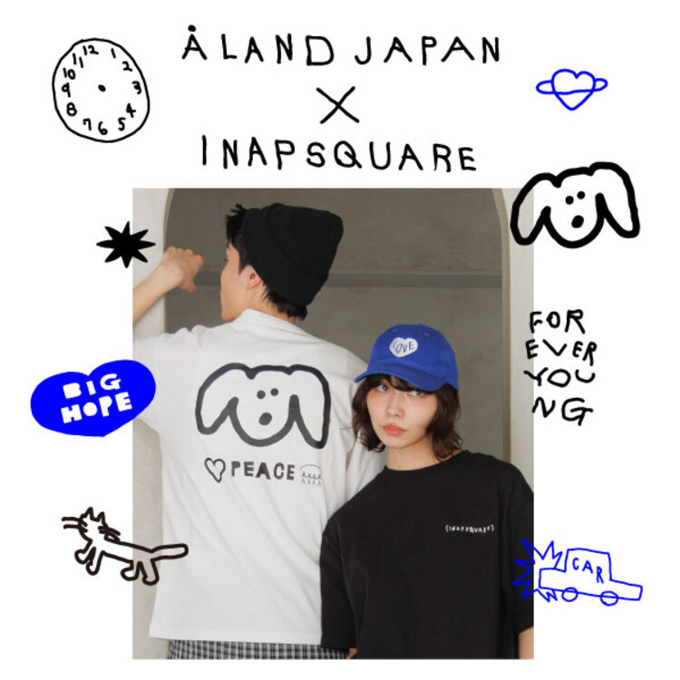 UNISEX】ALAND×INAPSQUARE/プリントTシャツ(Tシャツ UNISEX】ALAND×INAPSQUARE/プリントTシャツ(Tシャツ