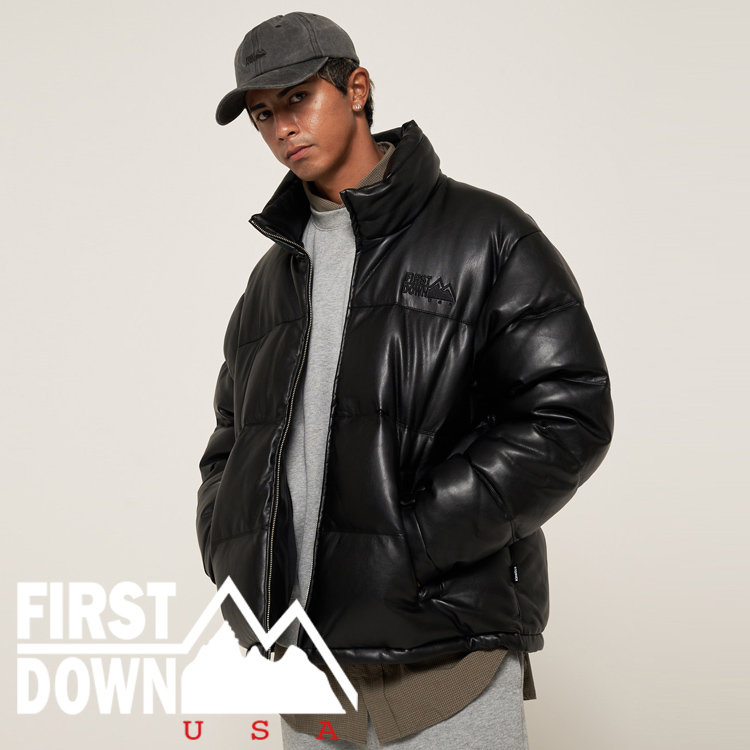 Vintage First Down Leather Jacket 古着革ジャン FIRST DOWN / BUBBLE DOWN JKT COLOR LEATHER
