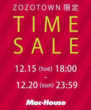 Mac House マックハウスのトピックス Zozoタイムセール 12 15 火 日 まで Time Sale開催 Zozotown