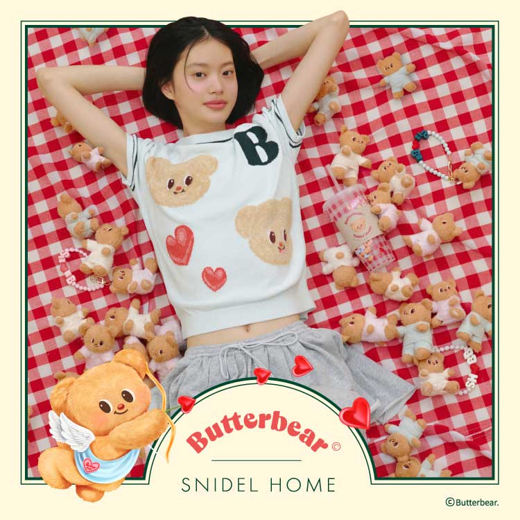 SNIDEL HOME�i�X�i�C�f���z�[���j�̃V���b�v�j���[�X�uSNIDEL HOME���^�C���˂̃X�C�[�c�u�����h�uButterbear�v�Ə��R���{���[�V�����I�v