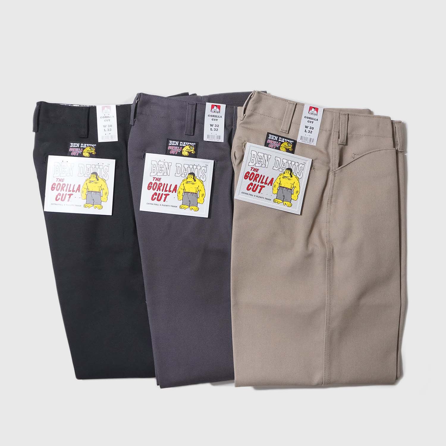 アパレル通販サイトランキング DAVIS BEN USA》USA BLACK/ゴリラカット CUT GORILLA パンツ