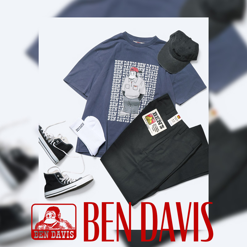 BENCH AT THE GREENE�i�x���`�A�b�g�U�O���[���j�̃V���b�v�j���[�X�uBEN DAVIS��Ԃ́uORIGINAL BEN 'S�v ���g�����R�[�f�B�l�[�g�v
