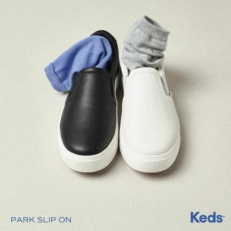 BMS�i�r�[�G���G�X�j�̃V���b�v�j���[�X�u�yKeds�z�y�₩���Ɖ��K�����ɂ߂��ꑫ�uPARK SLIP ON LEATHER�v�v