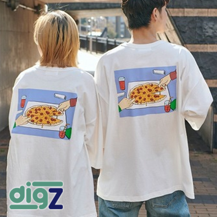 Digz ディグジーのトピックス カップルで着るとかわいい レトロイラストな半袖tシャツ Zozotown