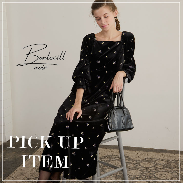 BONLECILLi{V[j̃Vbvj[XuyԌzBONLECILL noir ̃hX ALL 20%OFFIv
