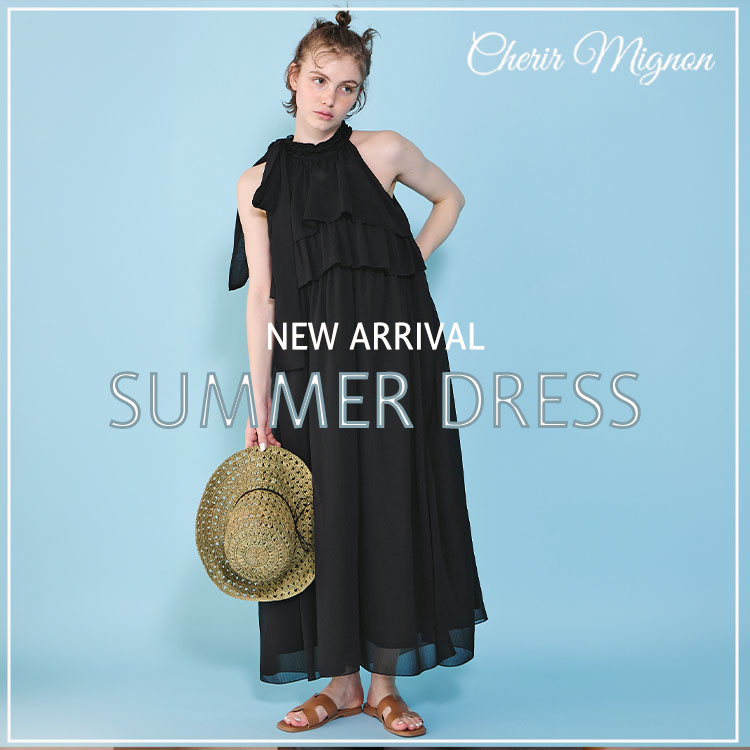 mikupon×Cherir Mignonコラボ】Flowy Ribbon Frill Tiered One-piece