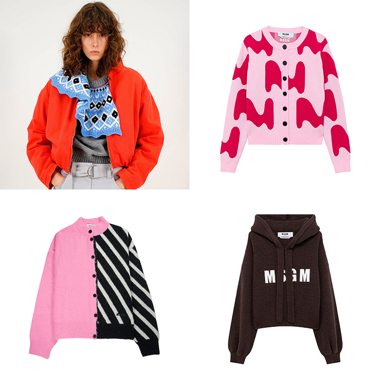 MSGM�i�G���G�X�W�[�G���j�̃V���b�v�j���[�X�u�yMSGM�zFALL KNIT EDIT�b�H���ʂ�A�v���C�t���ȃj�b�g�v