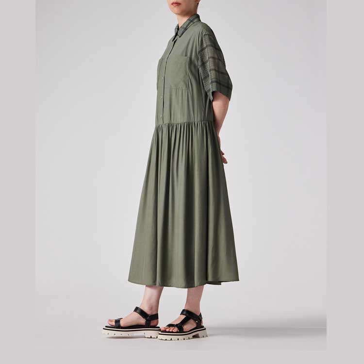 サマ―セ―ル‼️【PS Paul Smith】 ロングシャツワンピース セール】ウィメンズ 'Signature Stripe' ロング シャツ