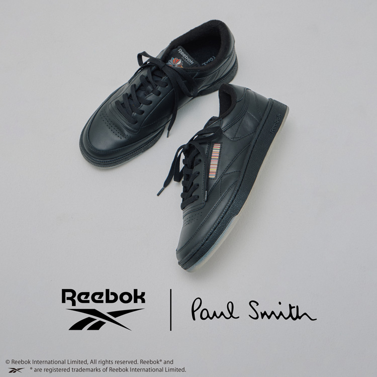 【Reebok×Paul smith】スニーカー ポール・スミス × リーボック、新作「CLUB C 85 VINTAGE」コレクション