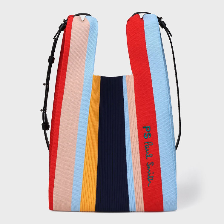 Paul Smith�i�|�[���E�X�~�X�j�̃V���b�v�j���[�X�u�y�V��o�b�O�z�N�₩�ȃX�g���C�v������̑����ɃA�N�Z���g��Y����j�b�g�g�[�g�v