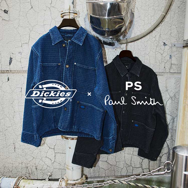 Dickies(R) × PS Paul Smith 刺し子ブラックデニム チョアジャケット